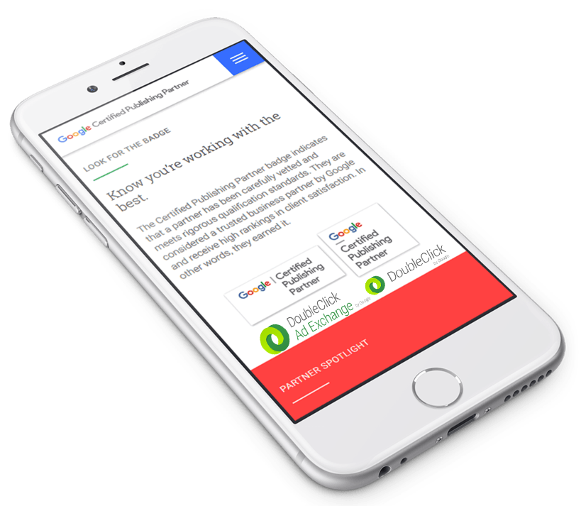 GOOGLE CERTIFIED PUBLISHING PARTNERS